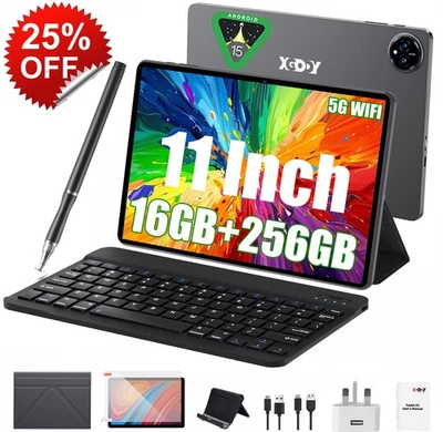 Android 15 Tablet 11.1 Inch 16GB+256GB (1TB TF) IPS WiFi 8000mAh 8-Core 2025 NEW - Image 1 of 4