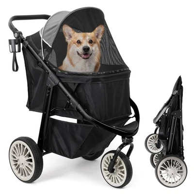 Hundewagen Hundebuggy klappbar für Hunde & Katzen bis 30KG B-Ware - Bild 1 von 4