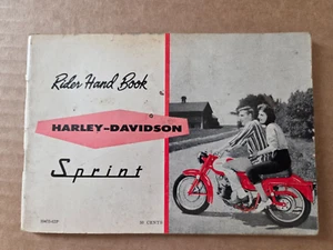 1962 Harley Davidson Sprint Rider Hand Book Owner's Manual No. 99475-62P - Picture 1 of 3