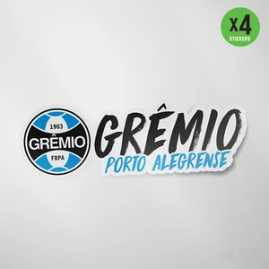 Gremio Brazil 4 Pack Sticker Vinyl Decal Adesivo Grêmio Porto Alegrense - Picture 1 of 3