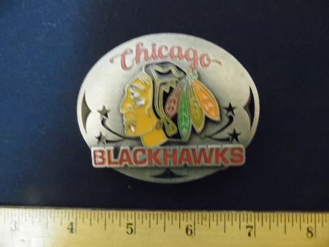 NHL Siskiyou Belt Buckle, CHICAGO BLACKHAWKS Cover