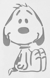 6.5"x10" Clear Plastic Stencil - Dog (SD187)***** - Picture 1 of 2