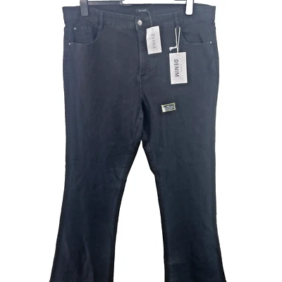 Jeans Evans Denim Bootcut, talla grande UK 26, negros, PVP £37 Foto 1 de 4