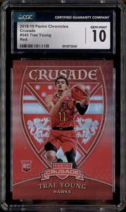 2018 Panini Chronicles Crusade Red #545 Trae Young RC Rookie /149 CGC 10 - Picture 1 of 2