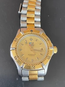 WATCH TAG HEUER 2000 WE1420-R PROF 2-TONE GOLD STAINLESS BEAUTIFUL QUALITY - Picture 1 of 9