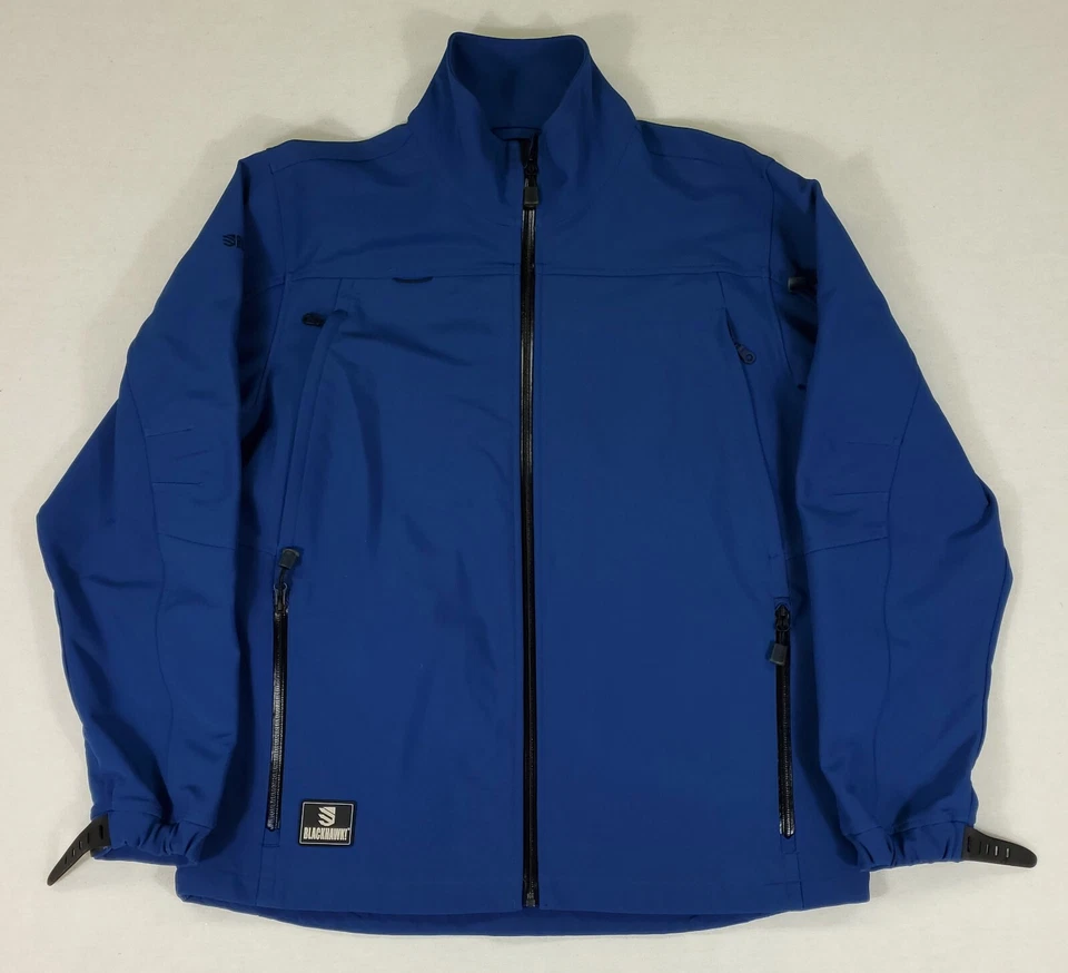 Blackhawk Tac Lite 软壳夹克海军上将蓝色风衣男式 L — 第 1/4 张图片