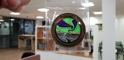 Sehr seltene Nordlichter Aurora Borealis Sunburst Geocoins nur 15 Sets - Bild 1 von 4