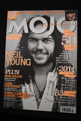 MOJO MAGAZINE, FEB. 2011: NEIL YOUNG: INCLUDES, 3 8 1/2 X 11 PHOTO REPRINTS - Image 1 of 4