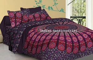 Boho King Size Duvet Quilt Cover Mandala Hippie Gypsy Indien Bedding Cover Set - Picture 1 of 69
