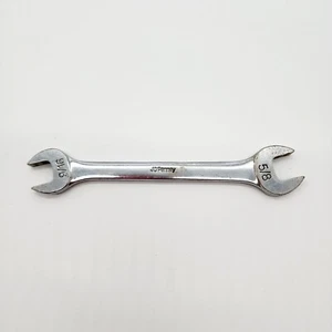 Vintage JC Penney 9/16x5/8 Open End Wrench #3439 USA Chrome - Picture 1 of 6