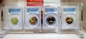 For NGC/PCGS Gold Eagle Set 4 Grids Acrylic Display Frame Show Case Storage Box - Imagen 1 de 6