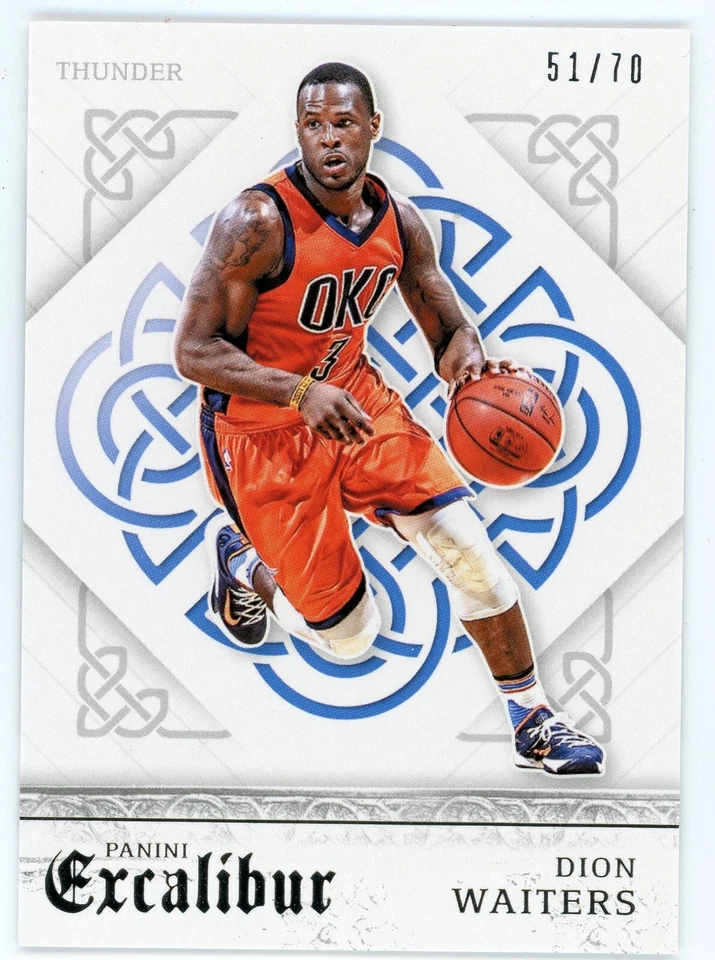 2015-16 Panini Excalibur Dion Waiters plata #29 #/70 Thunder Foto 1 de 1