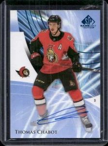 Thomas Chabot / 2020 Upper Deck SP Game Used Auto Blue Burst #56 Sens** - Picture 1 of 2