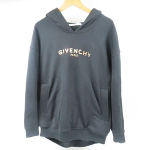 GIVENCHY Logo Archetype Langarm Hoodie Sweatshirt #XS Baumwolle schwarz 79279 - Bild 1 von 13