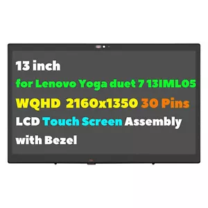 WQHD LED LCD Touch Screen Display Assembly MND007ZA1-1 for Lenovo Yoga Duet 7 13 - Picture 1 of 3