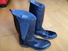 Roxy Quicksilver Black Rustic Leather Boot UK Size 6