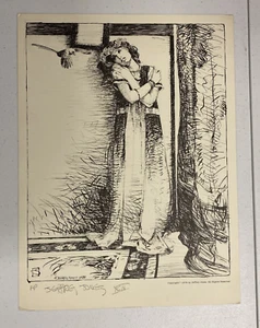 1970s JEFF JONES Signed Numbered "Artist Proof" FANTASY WOMAN PRINT 12x16 - Picture 1 of 5