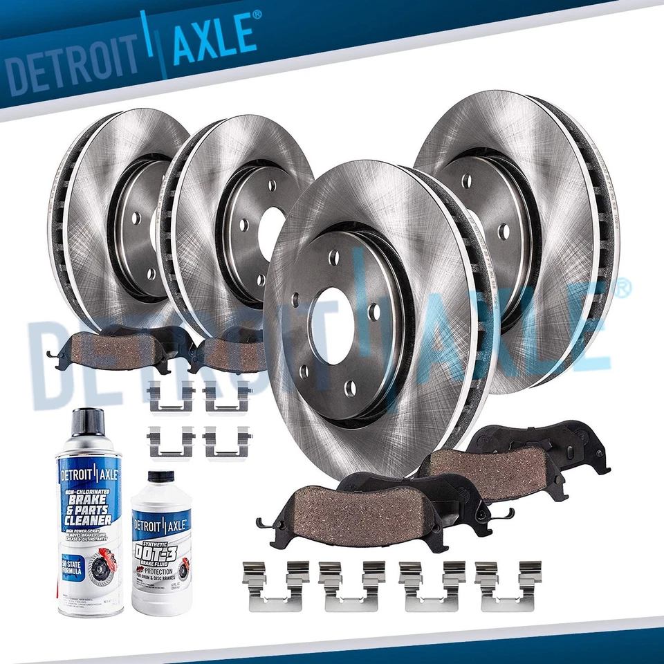 Front & Rear Rotors Ceramic Brake Pads for Buick Regal LaCrosse Chevrolet Malibu - Image 1 of 4