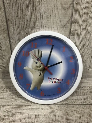 1997 Pillsbury Doughboy Wall Clock Read Description See Pictures - Image 1 of 4