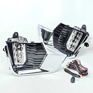 LED clear Fog Light Set Fit 2021-2023 GMC Yukon Switch Wire Bezel Assembly XL - Picture 1 of 9
