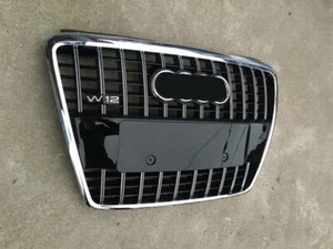 Para Audi A8 S8 D3 2005-2009 W12 Estilo Cromado Anillo Tira Parachoques Frontal Rejilla - Imagen 1 de 3