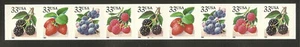 US Scott 3302-3305 33c Berries PNC strip of 9, plate # B1111 - Picture 1 of 1