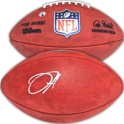 Jalen Hurts Philadelphia Eagles Autographed Official NFL Leather Football Cover