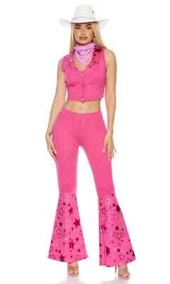Sexy Forplay Pink Western Star Cowgirl Doll Costume 553169 - Image 1 of 3