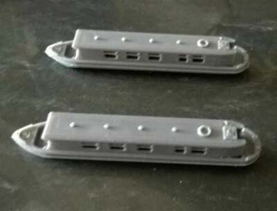 Z Gauge Leisure Model Railway Scenery River Canal boats x 2 - Image 1 of 4