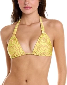 NWT Vix Paula Hermanny Mamba Bia Yellow Multi Snakeprint Bikini Size XS D Cup - Picture 1 of 6