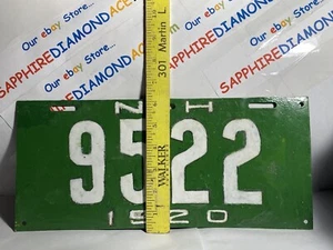 PLACA COLECCIONABLE NUEVA HAMPSHIRE 1920. VENDIDO TAL CUAL. RARO. USADO. REPARADO - Imagen 1 de 3