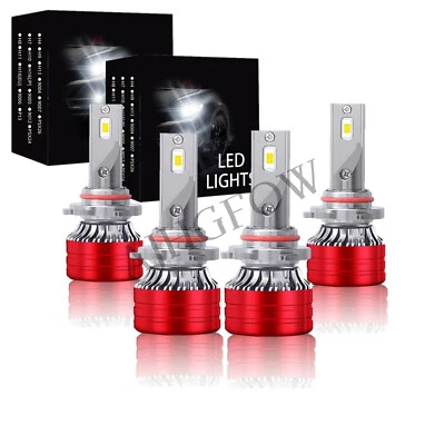 For Kia Stinger 2018-2020 Led Headlight Hi/Lo Beam Blubs Spuer Bright White 4pcs - Image 1 of 4