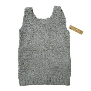 NWT Skims Kids Cozy Scoop Neck Tank in Smoke Unisex Kids Sz 4/5 - Picture 1 of 6