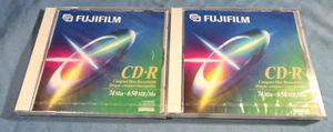 2 FUJIFILM CD-R 650 MB/MO 74 minuti di archiviazione, in custodia gioielli, nuovissima sigillata - Foto 1 di 2