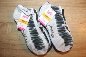 12 pairs Justice Girls No Show Socks Sz Large Shoe Size 4-10 - Picture 1 of 5