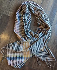 Vince Camuto langer Strickschal hellschwarz neu mit Etikett Einheitsgröße 26x70 rechteckig Schal - Bild 1 von 9