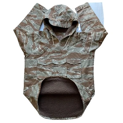 WRMFZY M69 FIELD JACKET V2 DESERT TIGER STRIPE SHERPA LINED CANVAS JACKET ANORAK - Image 1 of 4