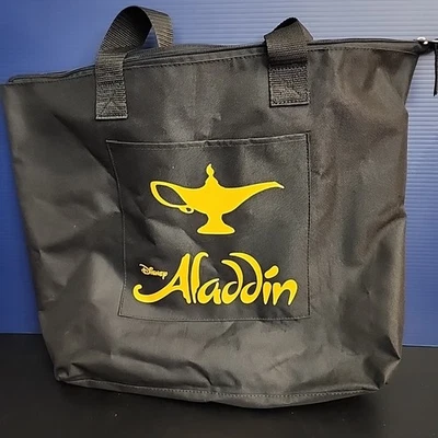 迪士尼阿拉丁托特包官方百老汇托特包金色精灵灯肩黑色 — 第 1/4 张图片