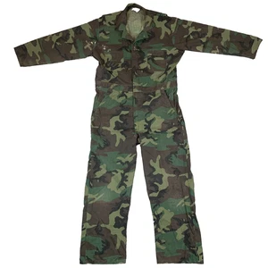 Green Hunting Camouflage Overall Boiler Suit Workwear Size Men's 46 M - Picture 1 of 24