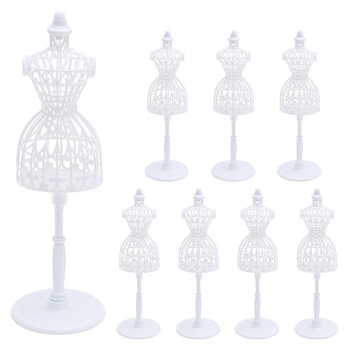 VETEMENTS Manichino per bambola 8 pezzi giocattolo appendiabiti negozio di abbigliamento modello manichino