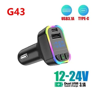 Car Wireless FM Transmitter with Dual USB Quick Charge and Stereo Support - Picture 1 of 7
