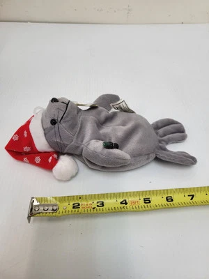 Bolsa de frijoles vintage Coca Cola 1997 sello de felpa en sombrero de Santa de Navidad - 8" Foto 1 de 2