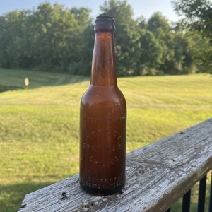 Pre-Prohibition Keeley Brewing Co Chicago IL Beer Bottle 12.5oz Amber Glass - Picture 1 of 10