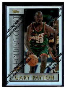 1996-97 Topps Holding Court Gary Payton #HC14 Refractor w/Coating - Picture 1 of 2