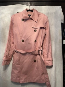 Jones New York Signature Pink Double-Breasted Trenchcoat L Barbie Legally Blond - Bild 1 von 6