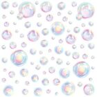 2 Pcs Ocean Bubbles Wall Decal Background Underwater World  Bathroom