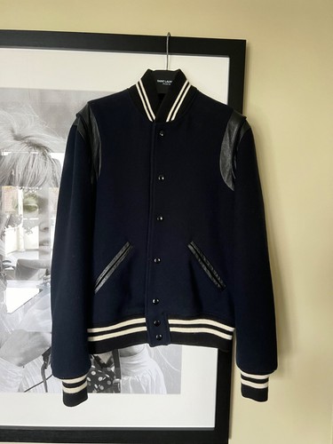 SAINT LAURENT (YSL) Giacca uomo Saint Laurent Teddy College autentica