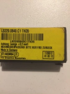 Cuerno de pH - 2 insertos de taladro de carburo de ranura de molino LS229.0840.C1 TN32 - Imagen 1 de 2