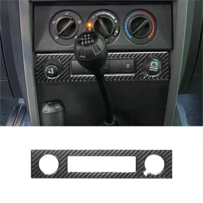 Cubierta de toma de corriente/encendedor interior de fibra de carbono tipo A para Jeep Wrangler Foto 1 de 4