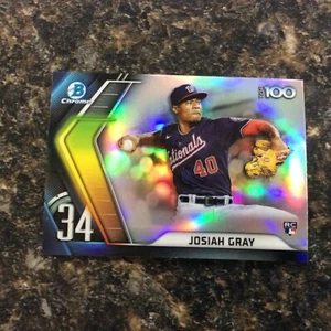 Bowman 2022 - Bowman Scouts Top 100 cromado #BTP-34 Josiah Gray (RC) - Imagen 1 de 2